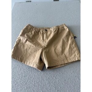 Chubbies Shorts Mens XL Beige 5.5 Inseam Flannel Lined Chino Elastic Waist